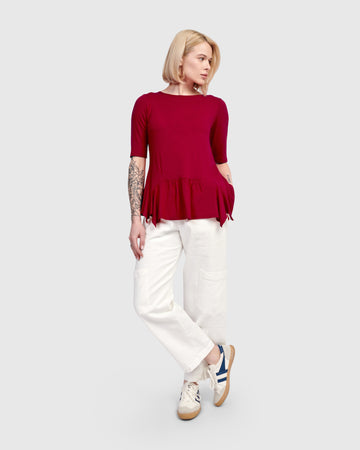alembika-addison-flouncy-t-shirt-bordeaux image 4
