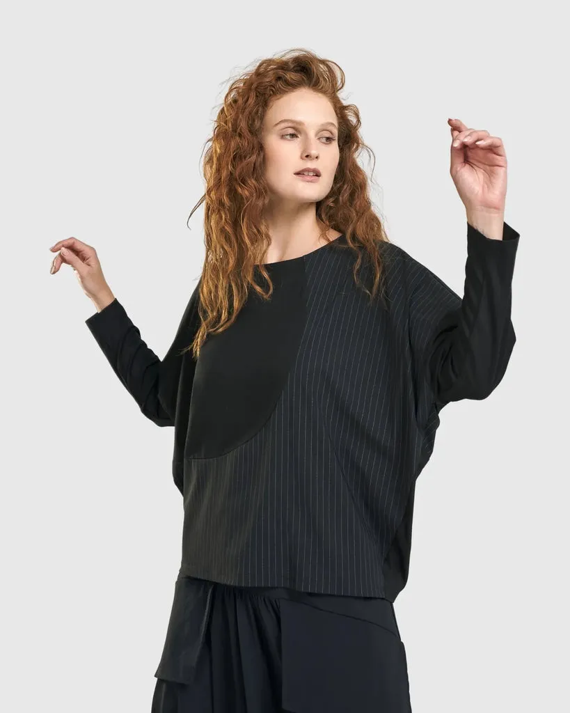 alembika-audrey-relaxed-top-pinstripes image 1