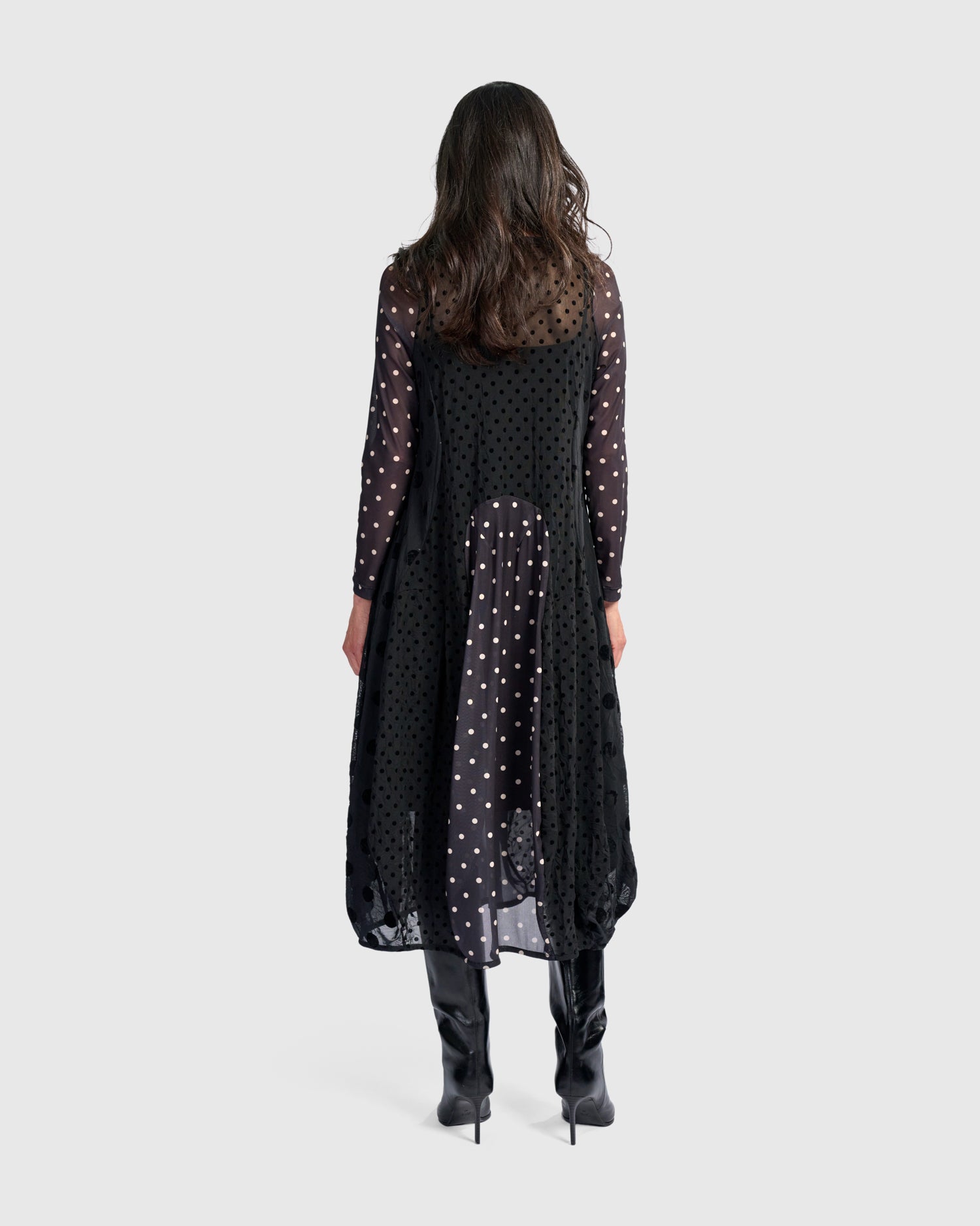 alembika-dottie-jolie-cocoon-kleid-schwarz-wei image 6