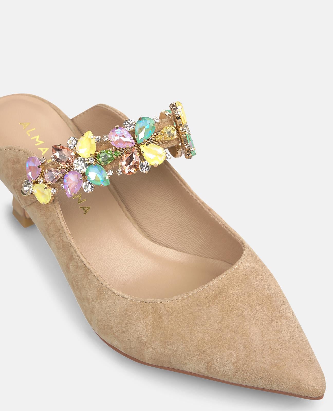 alma-en-pena-mules-arena-spitz-mit-strass-riemen-und-6-2-cm-absatz image 4