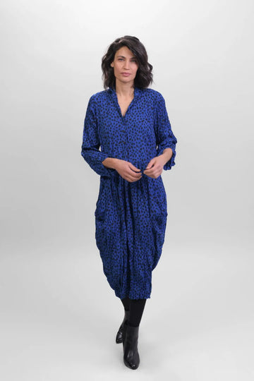 alembika-simone-cocoon-kleid-kobalt image 3