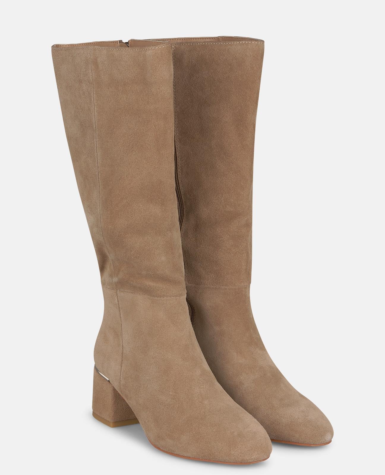 alma-en-pena-stiefel-mit-rei-verschluss-vis-n-wildleder-5-5-cm-blockabsatz image 2