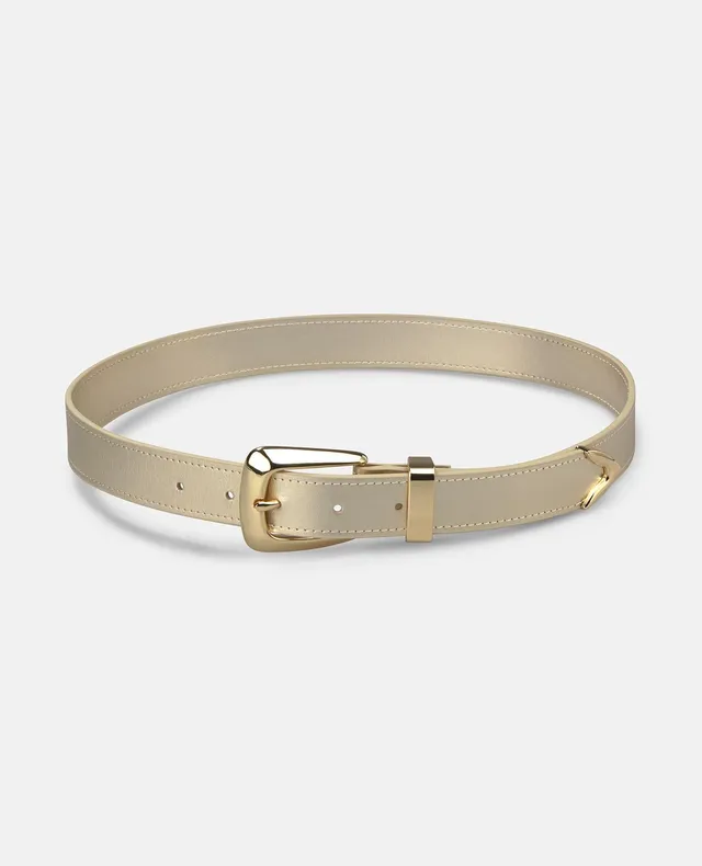 alma-en-pena-lederg-rtel-3-cm-eckschnalle-gold-gemustert image 1