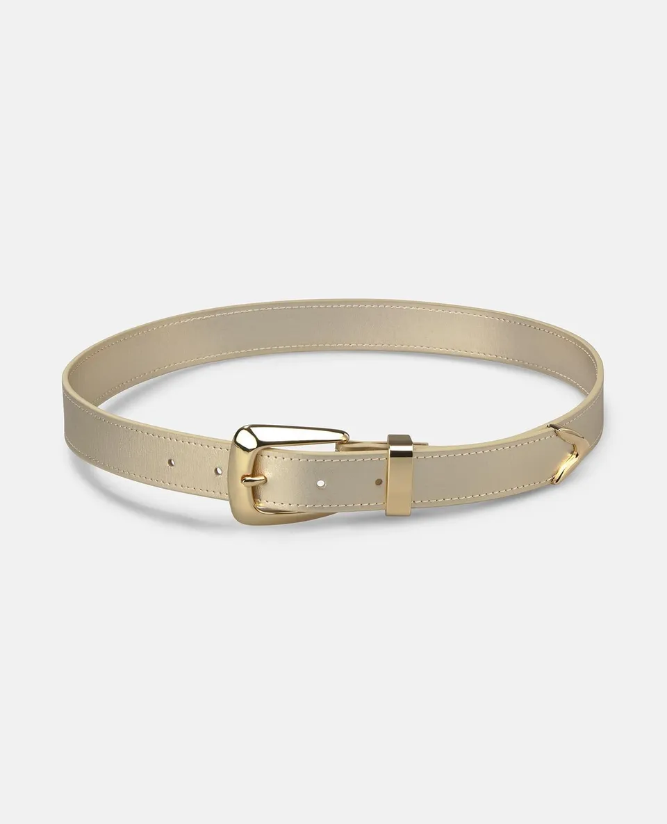 alma-en-pena-lederg-rtel-3-cm-eckschnalle-gold-gemustert image 1