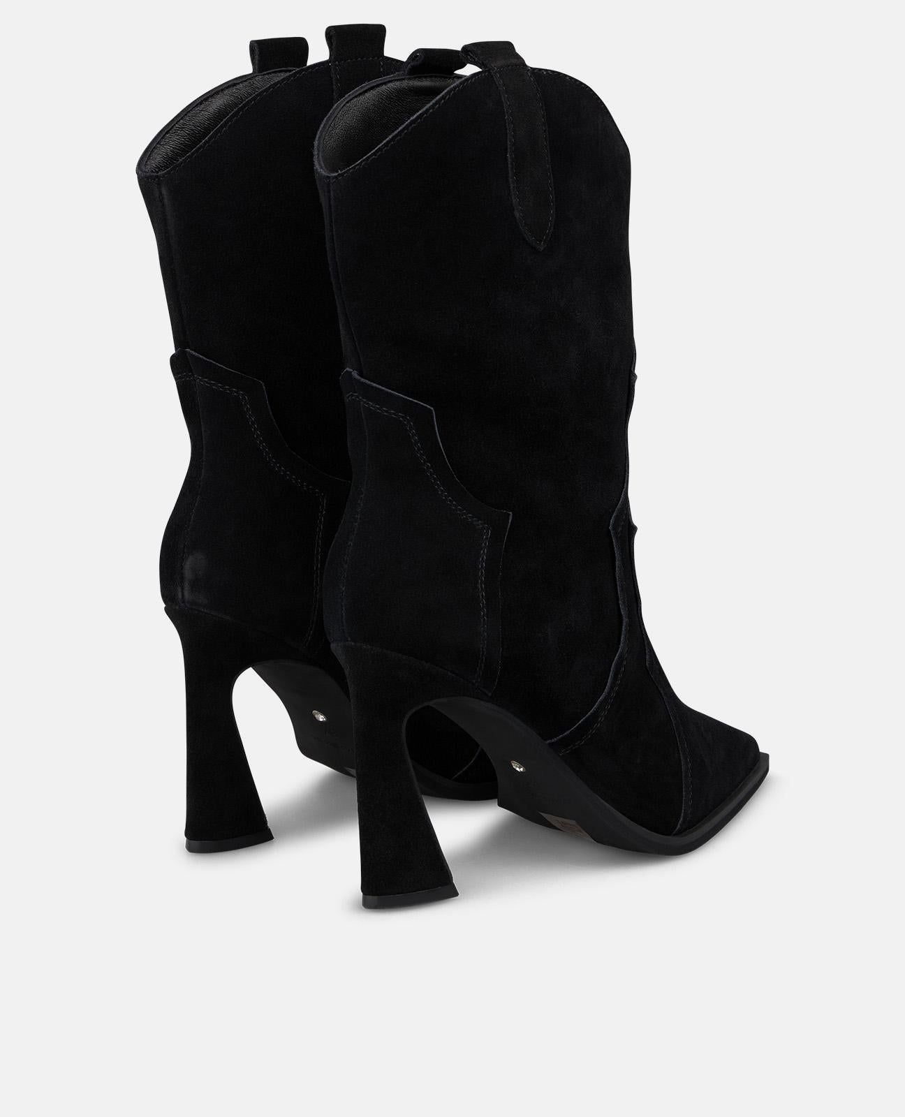 alma-en-pena-suede-cowboy-boots-schwarze-cowboy-stiefeletten-9-cm image 3