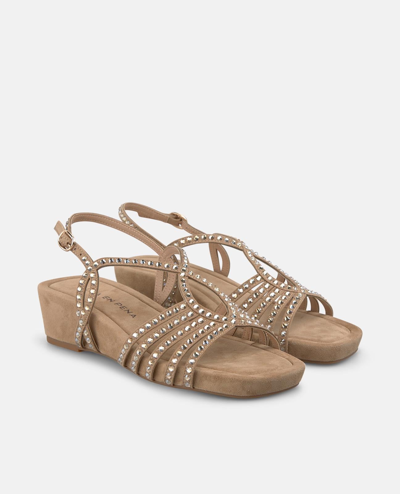 alma-en-pena-multi-strap-wedge-sandals-keilsandale-print-arena-4-5-cm image 2