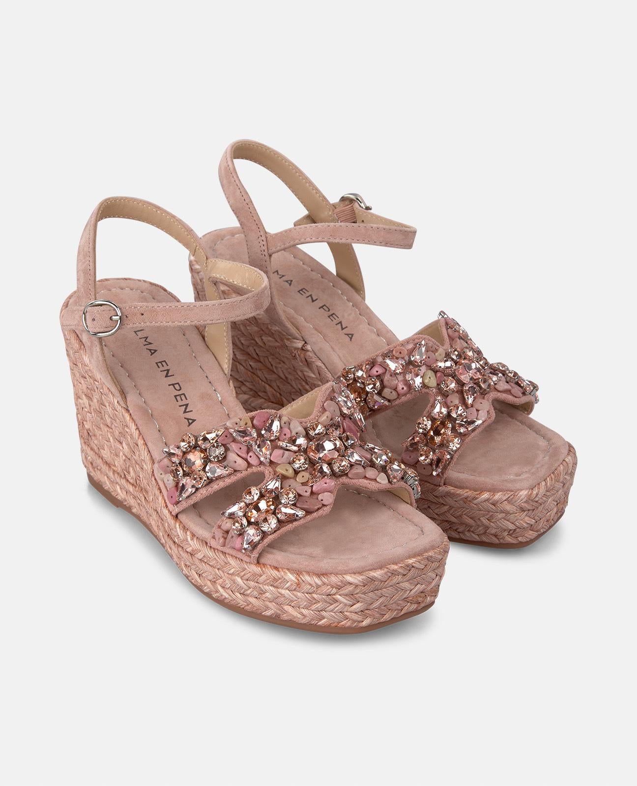 alma-en-pena-keilsandale-strass-riemen-eckig-rosa-9-8-cm image 2