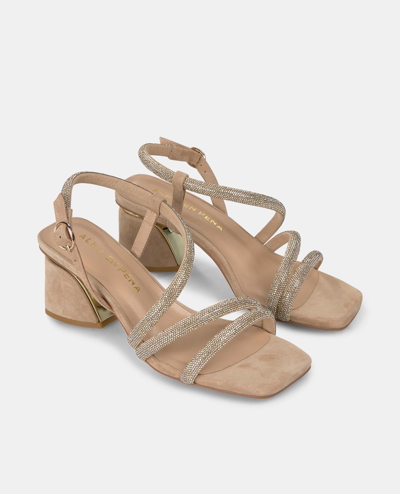 alma-en-pena-alfa-53922-sandalen-mit-blockabsatz-6-cm-strassriemen-arena image 2