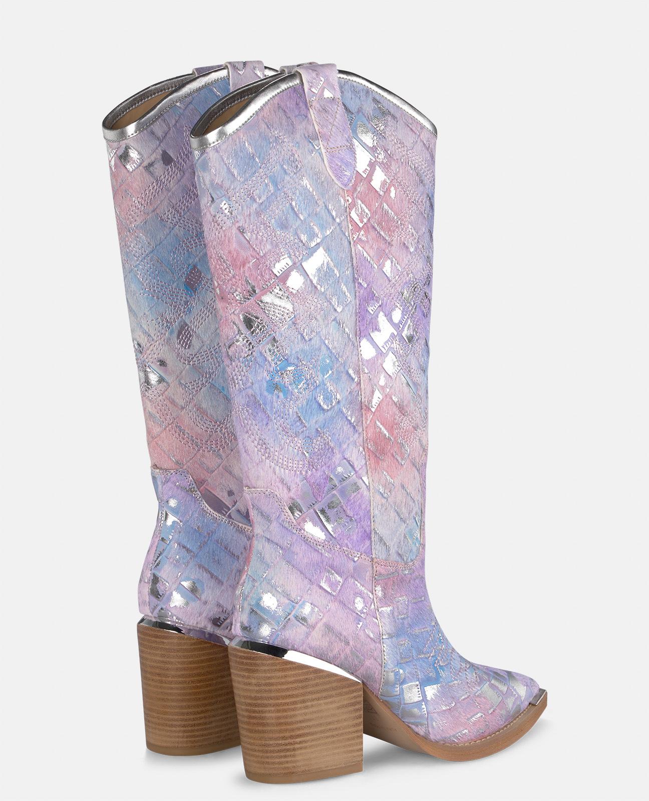 alma-en-pena-cowboy-boot-westernstiefel-lila-32-5-cm-8-5-cm-absatz image 4