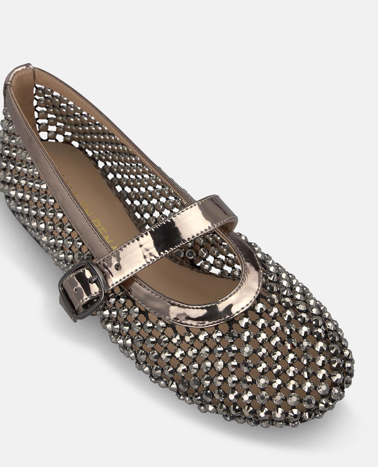 alma-en-pena-metal-mesh-ballet-shoes-damen-ballerinas-silber image 4