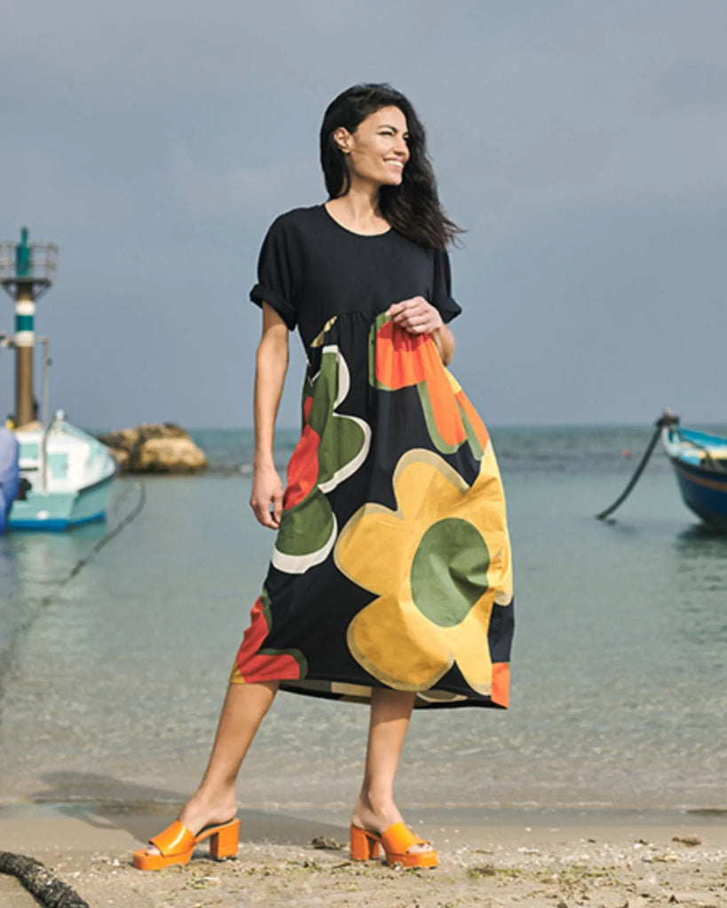 alembika-jocelyn-cocoon-kleid-floral image 1