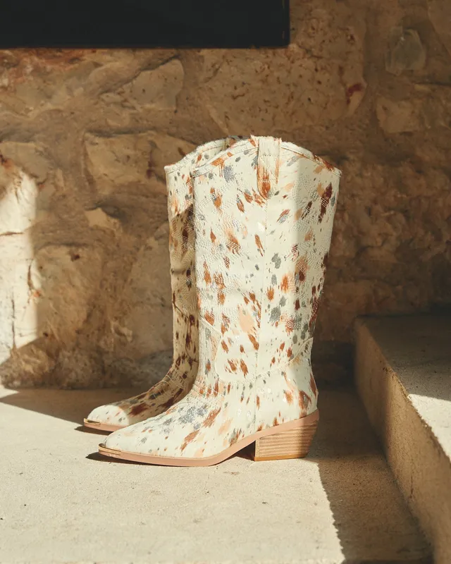 alma-en-pena-cowboy-boot-beige-5-cm image 1