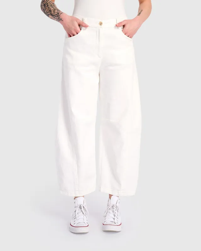 alembika-go-to-barrel-pants-damen-hose-wei image 1