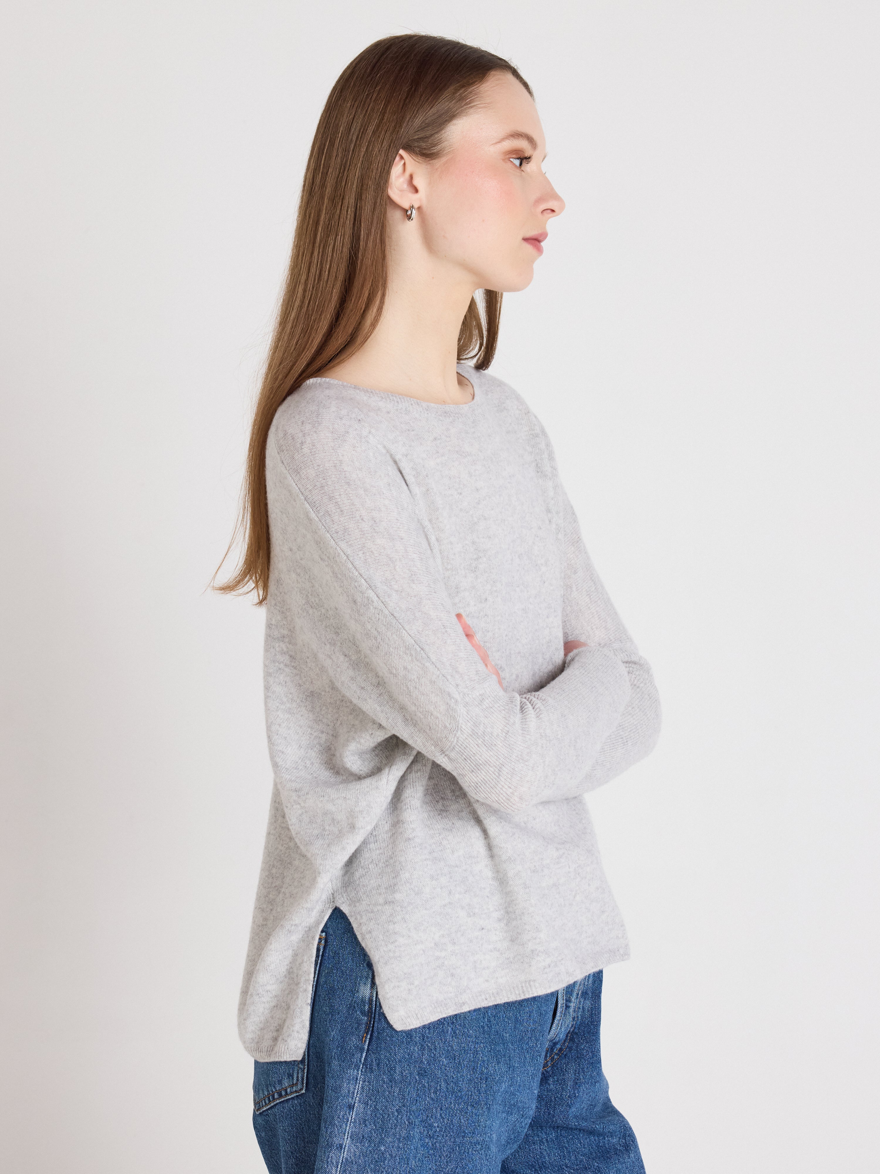 absolut-pull-poncho-astrid-damen-kaschmir-rundhals-hellgrau image 3