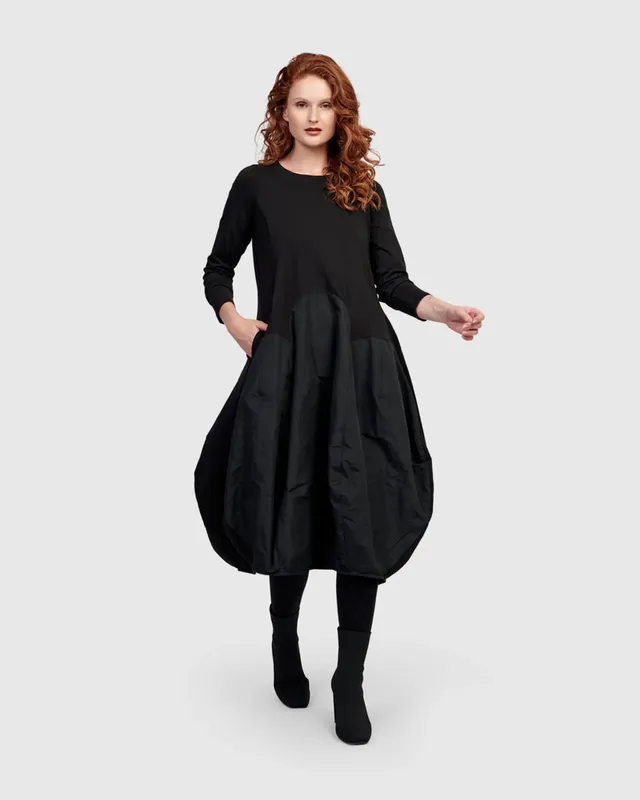 alembika-urban-maxima-crew-cocoon-kleid-schwarz image 1