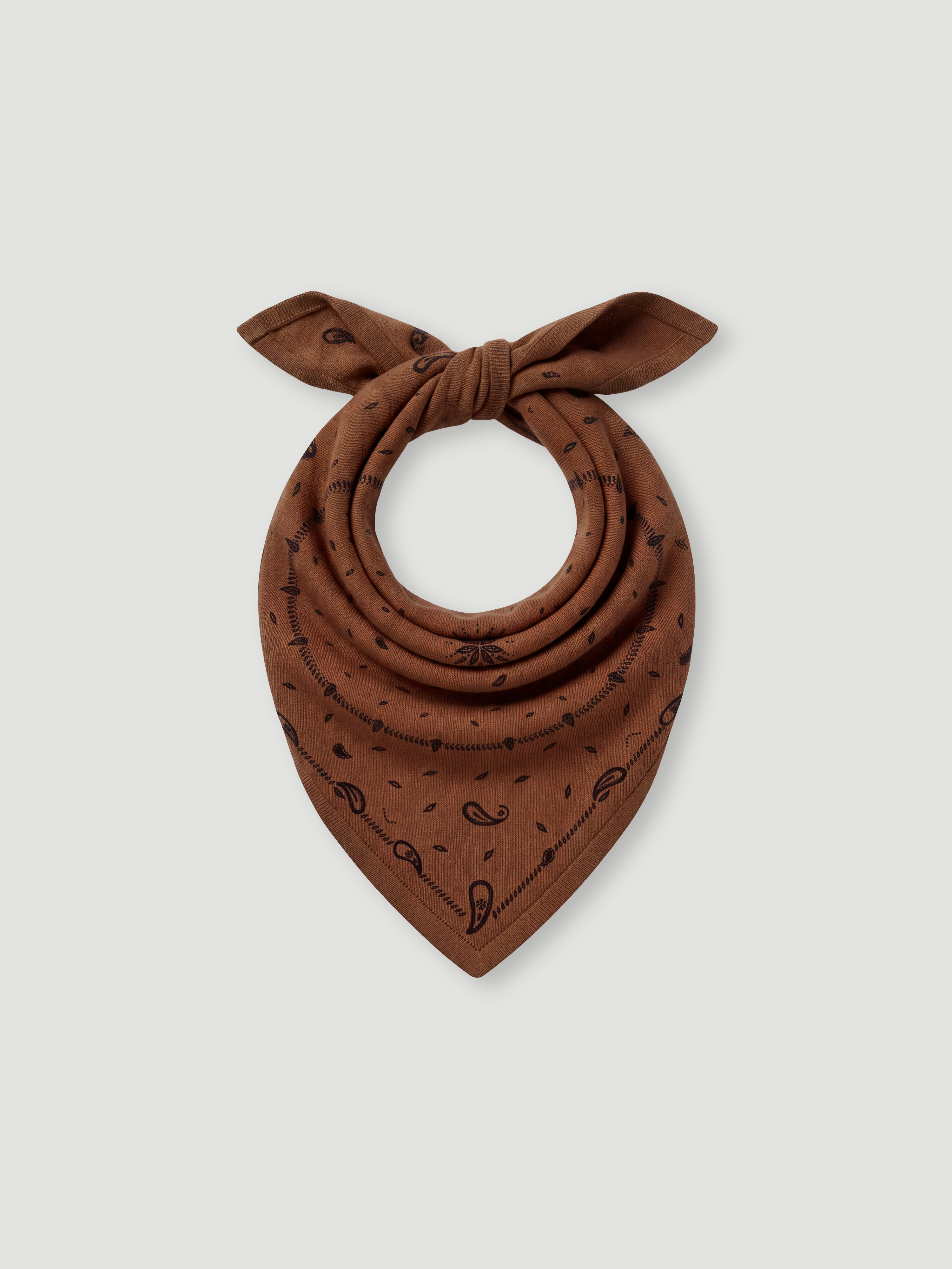 absolut-annabelle-bandana-tuch-54x54-cm-100-kaschmir-braun-coffee-print image 1