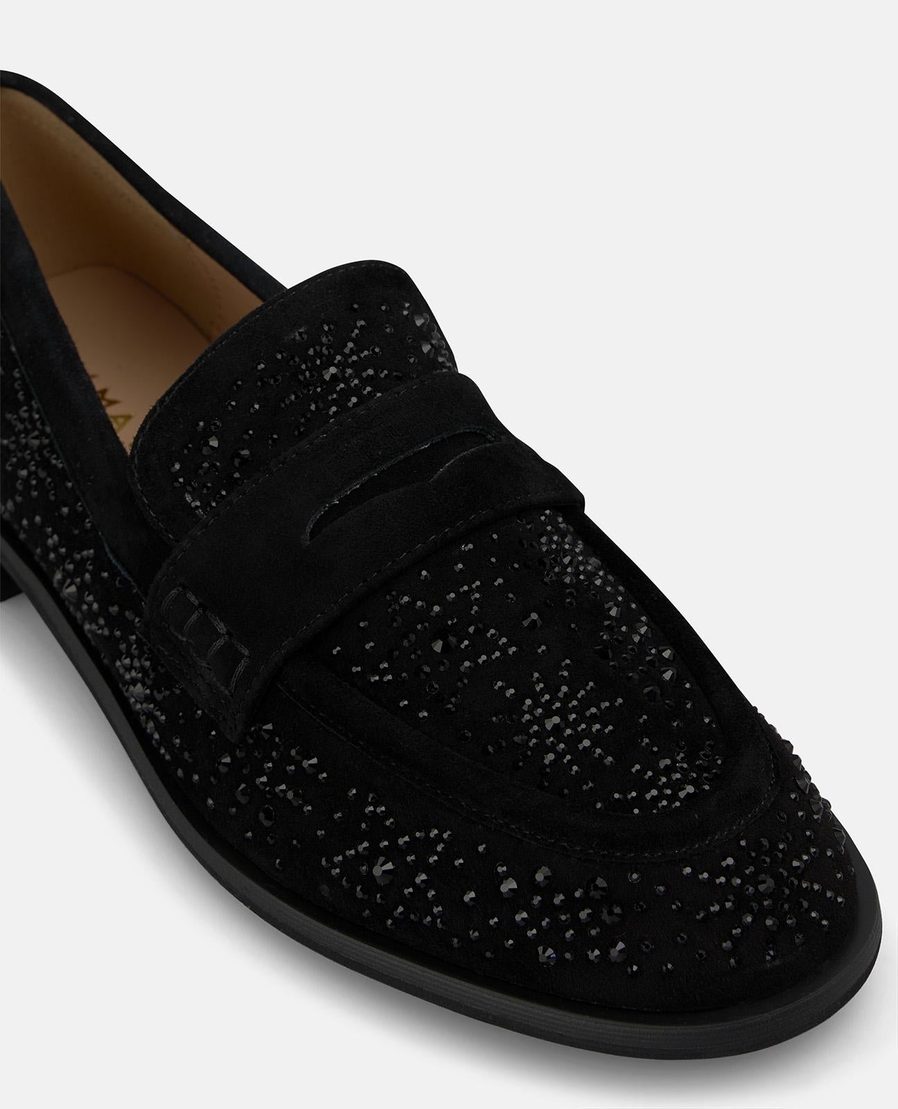 alma-en-pena-loafer-aus-veloursleder-schwarz-mit-maske-und-strass image 4