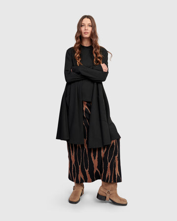 alembika-essential-cardi-jacke-schwarz-a-linie-midil-nge image 5