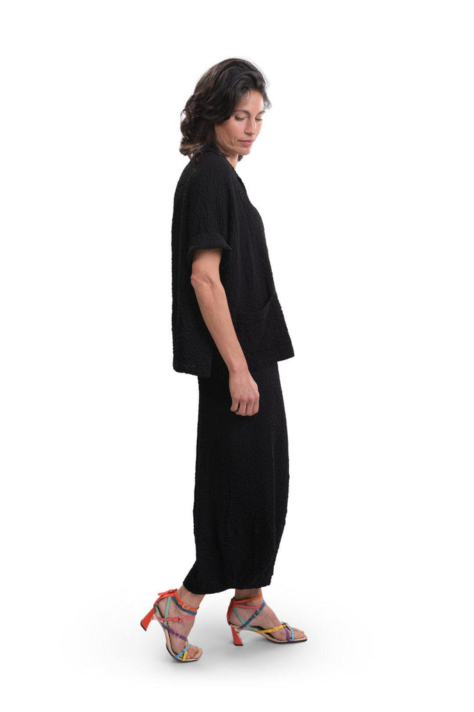 alembika-crepe-polo-top-black-damen-poloshirt-viskose image 1