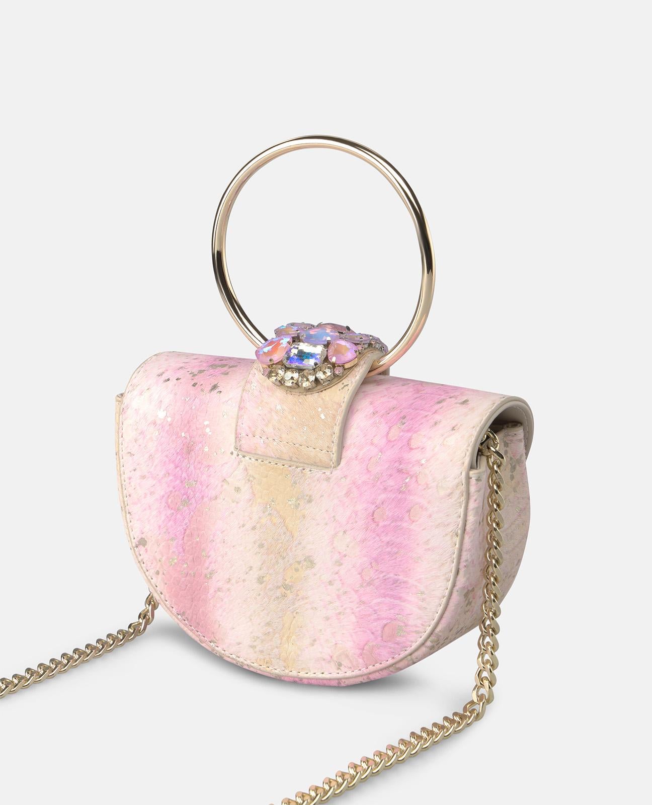 alma-en-pena-snake-halbmond-handtasche-rosa-leder image 3