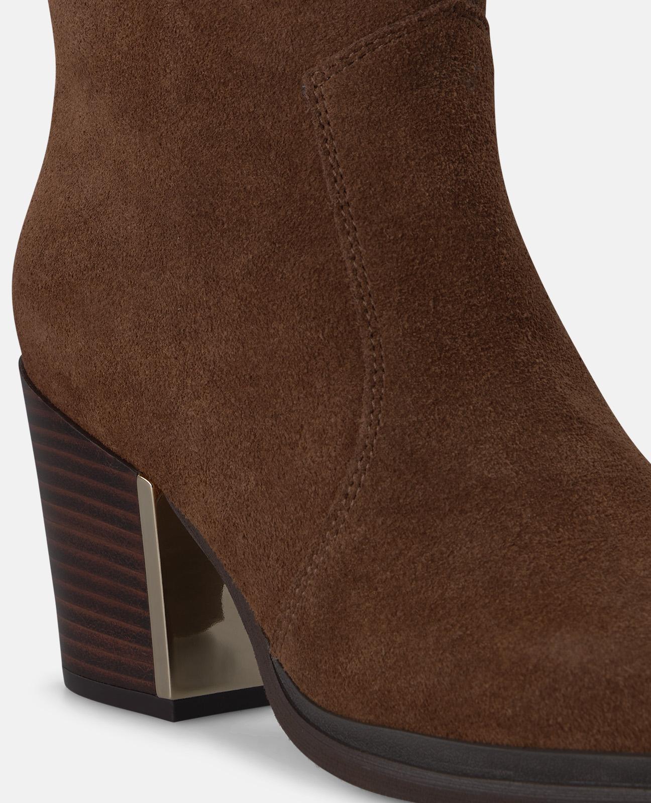 alma-en-pena-leder-stiefelette-camel-stickerei-7-cm-blockabsatz image 4