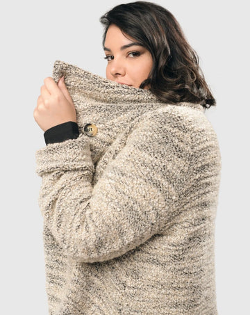 alembika-cozy-crop-boucl-jacke-smoke-cream image 5