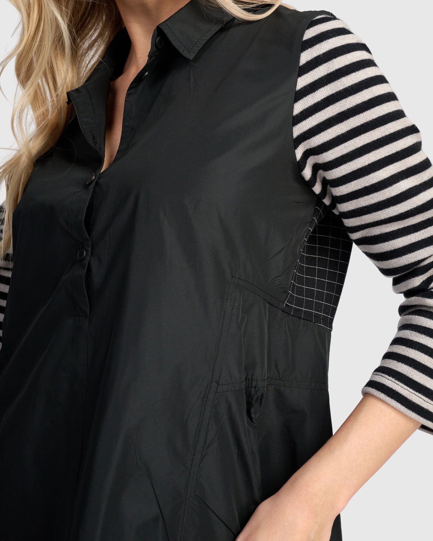 alembika-urban-mercer-shirtkleid-black-mix image 2