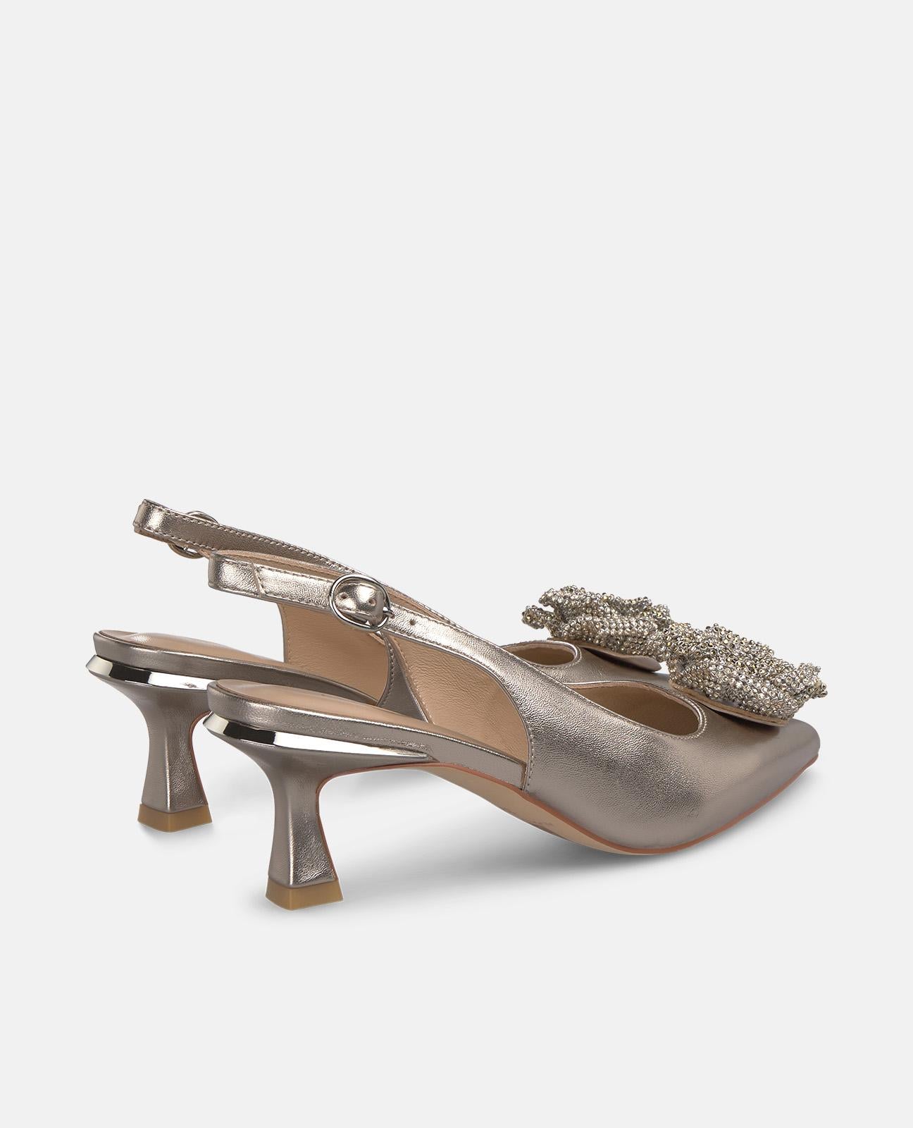 alma-en-pena-mini-slingback-bronze-mit-bl-te-spitzer-pumps-6-2-cm image 3