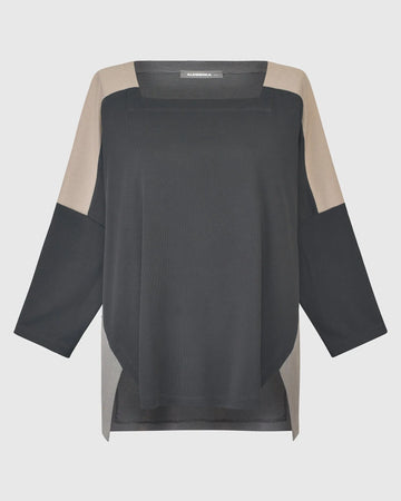 alembika-essential-colorblock-cupro-top-charcoal image 8