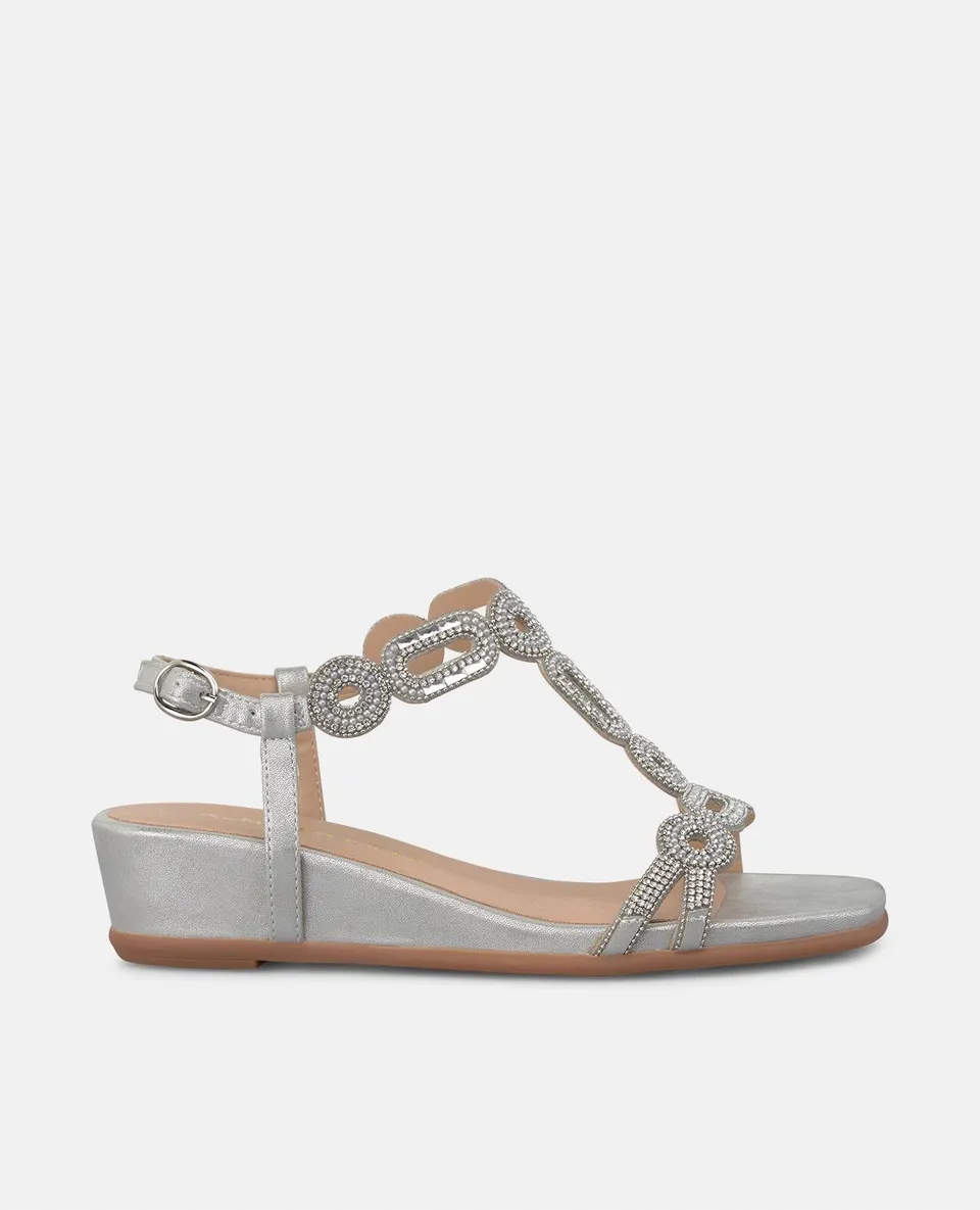 alma-en-pena-low-wedge-sandal-with-rhinestones-keilsandale-4-5-cm-in-silber image 1