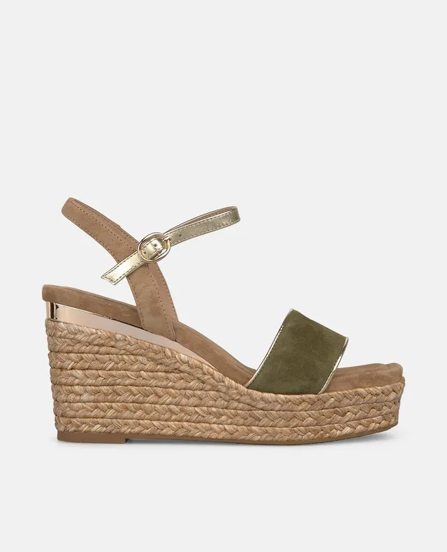 alma-en-pena-espadrille-keilpantoletten-9-cm-keil-kaki image 1