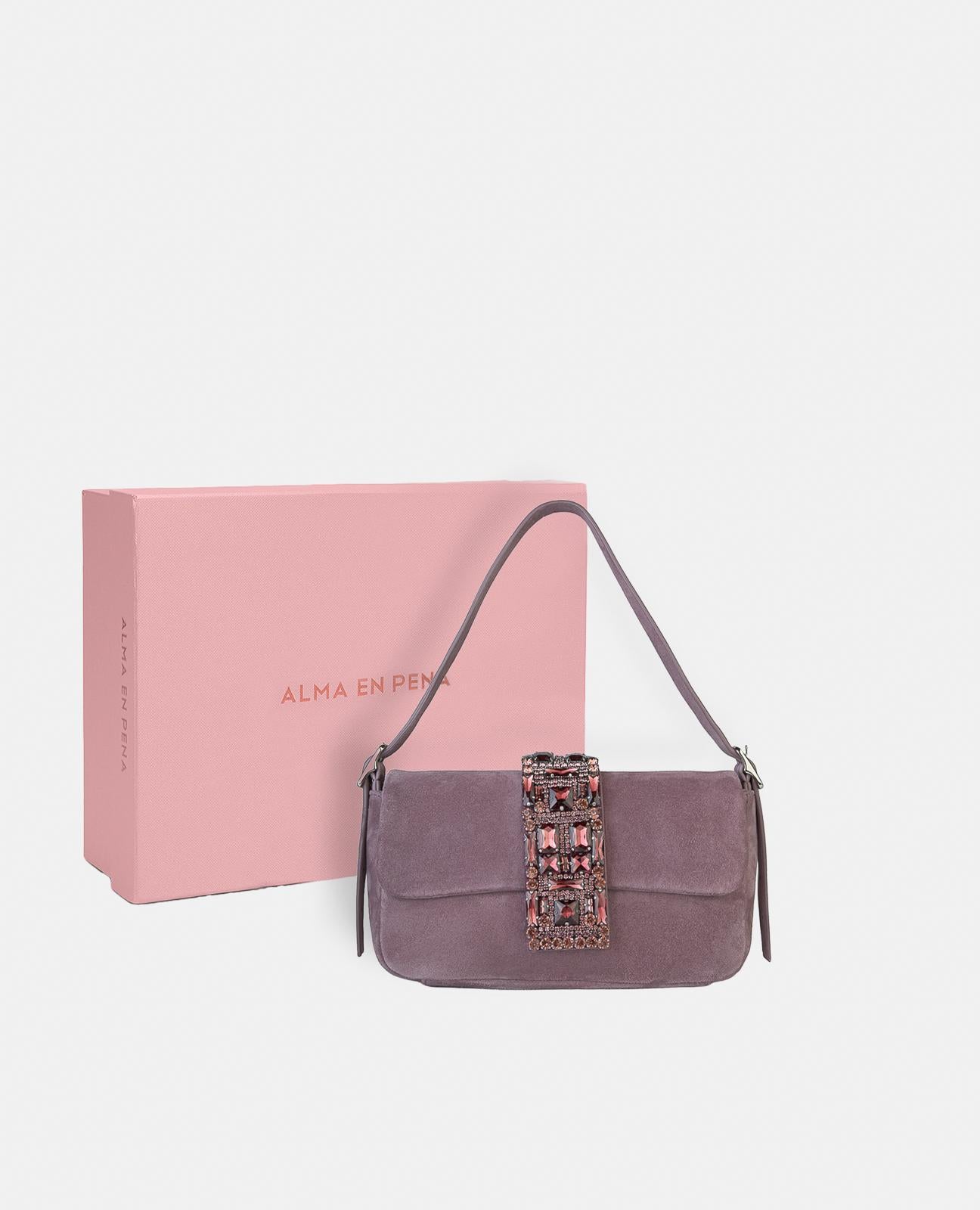 alma-en-pena-tasche-ring-strass-lavendel-fest image 5