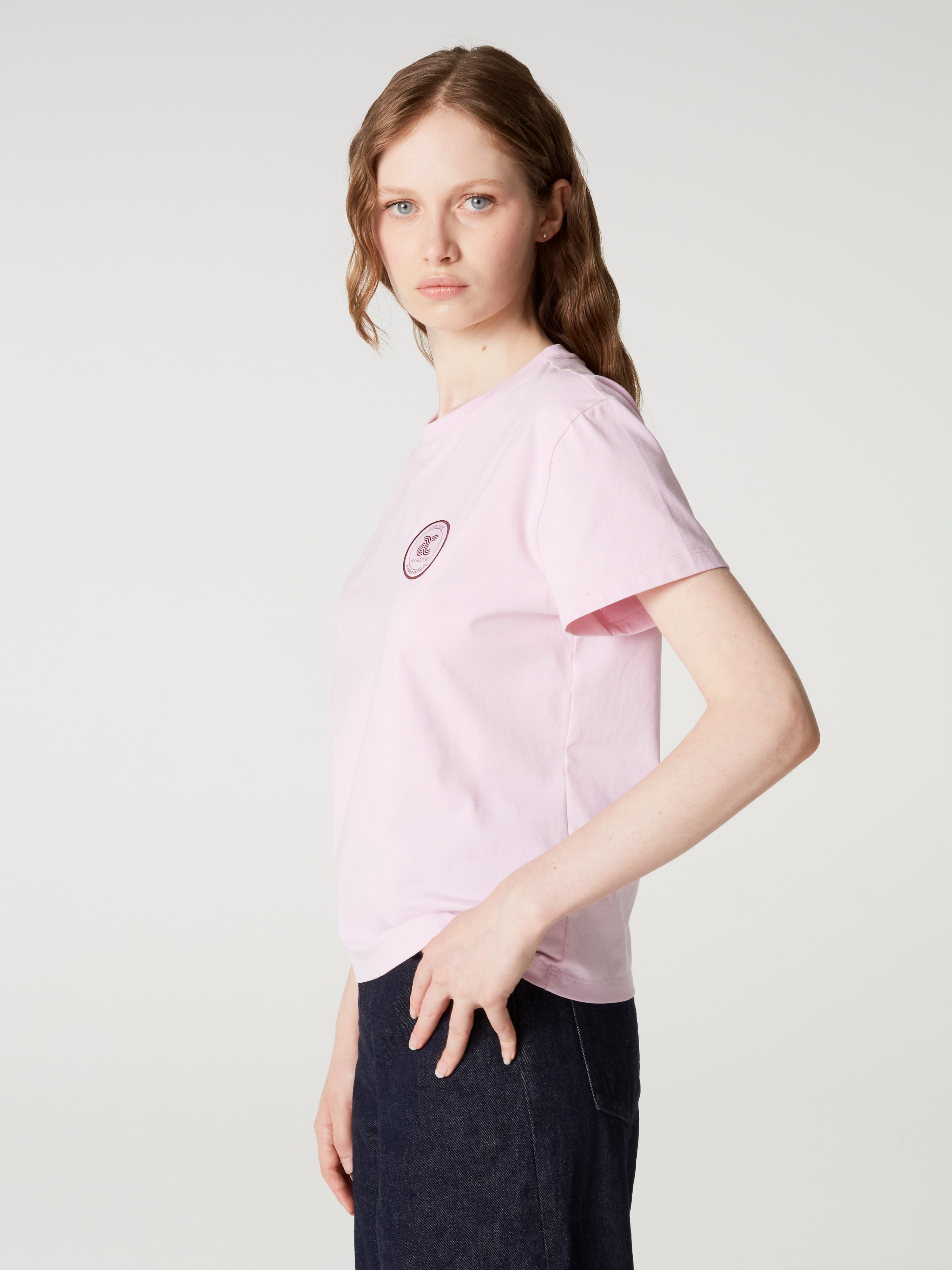 absolut-paddock-t-shirt-damen-rundhals-baby-pink-baumwolle image 4