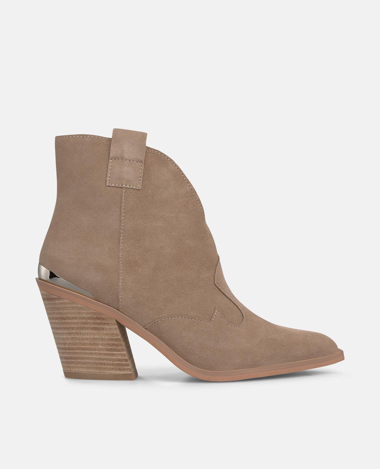 alma-en-pena-cowboy-stiefeletten-vison-mit-cut-out-8-cm image 1