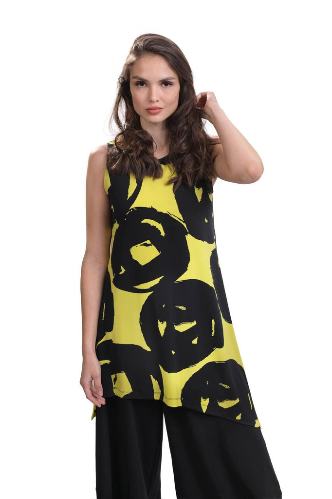 alembika-art-print-tunik-top-lime-rmelloses-tunika-oberteil image 1