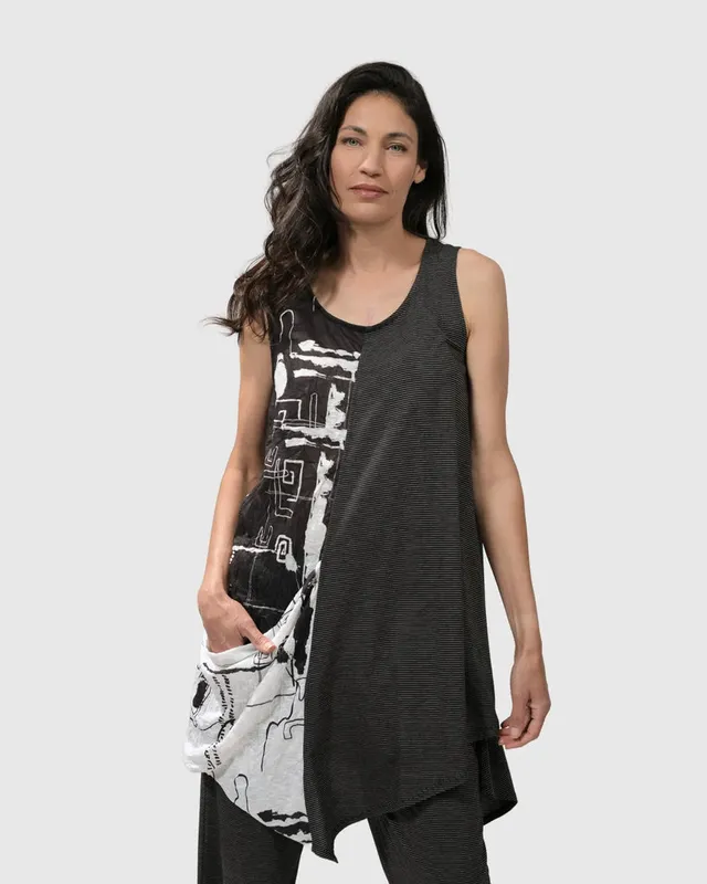 alembika-good-life-sleeveless-tunika-script-rmelloses-top image 1