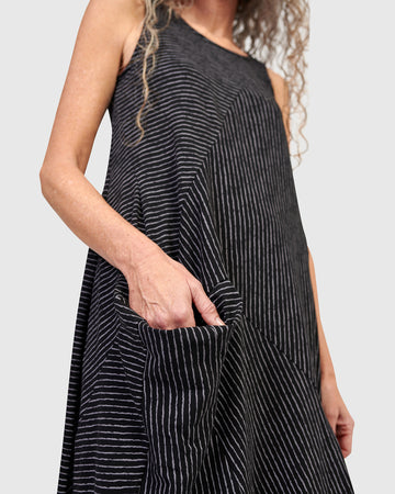 alembika-urban-sahara-midi-kleid-pinstripes image 3