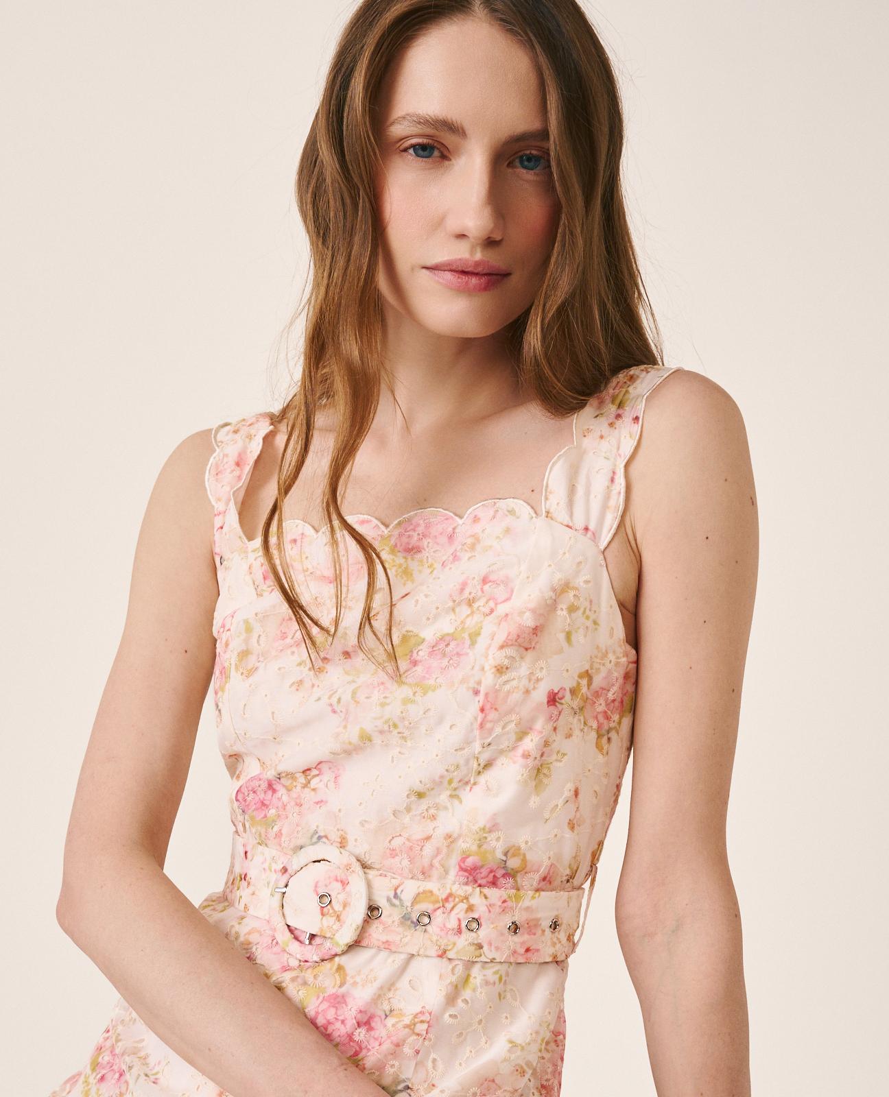 alma-en-pena-maxikleid-lang-rosa-floral-mit-stickerei-und-g-rtel-s image 4
