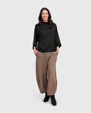 alembika-sheffield-pullover-chocolate-damen-boxy-top-mit-trichterkragen image 8