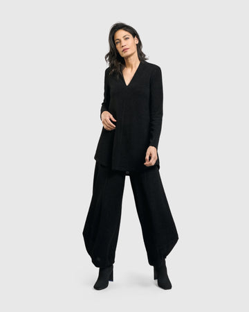 alembika-jacquard-punto-hose-black-drapierte-puff-hose image 2