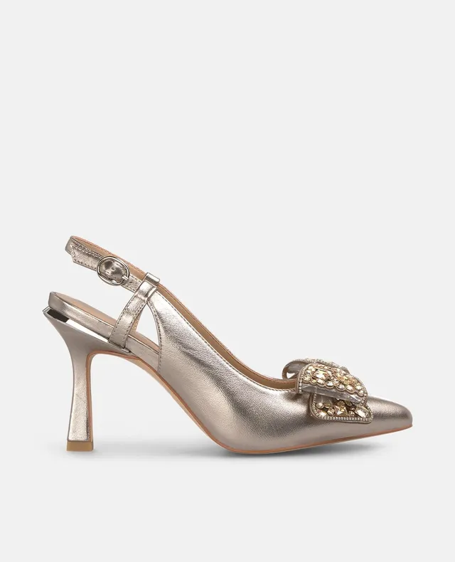 alma-en-pena-spangen-pumps-mit-schleife-bronze-9-cm image 1