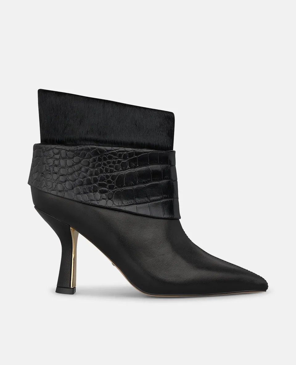alma-en-pena-suede-stiefeletten-animal-print-schwarz image 1