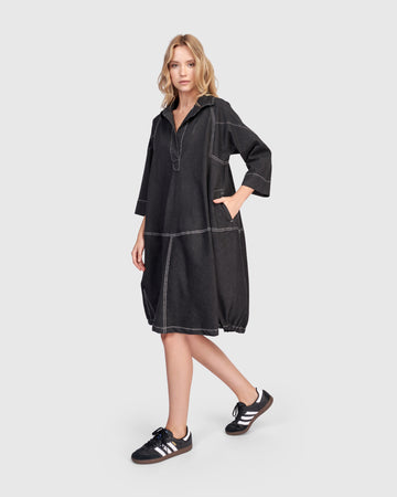 alembika-panama-oversized-hemdkleid-black-denim image 7