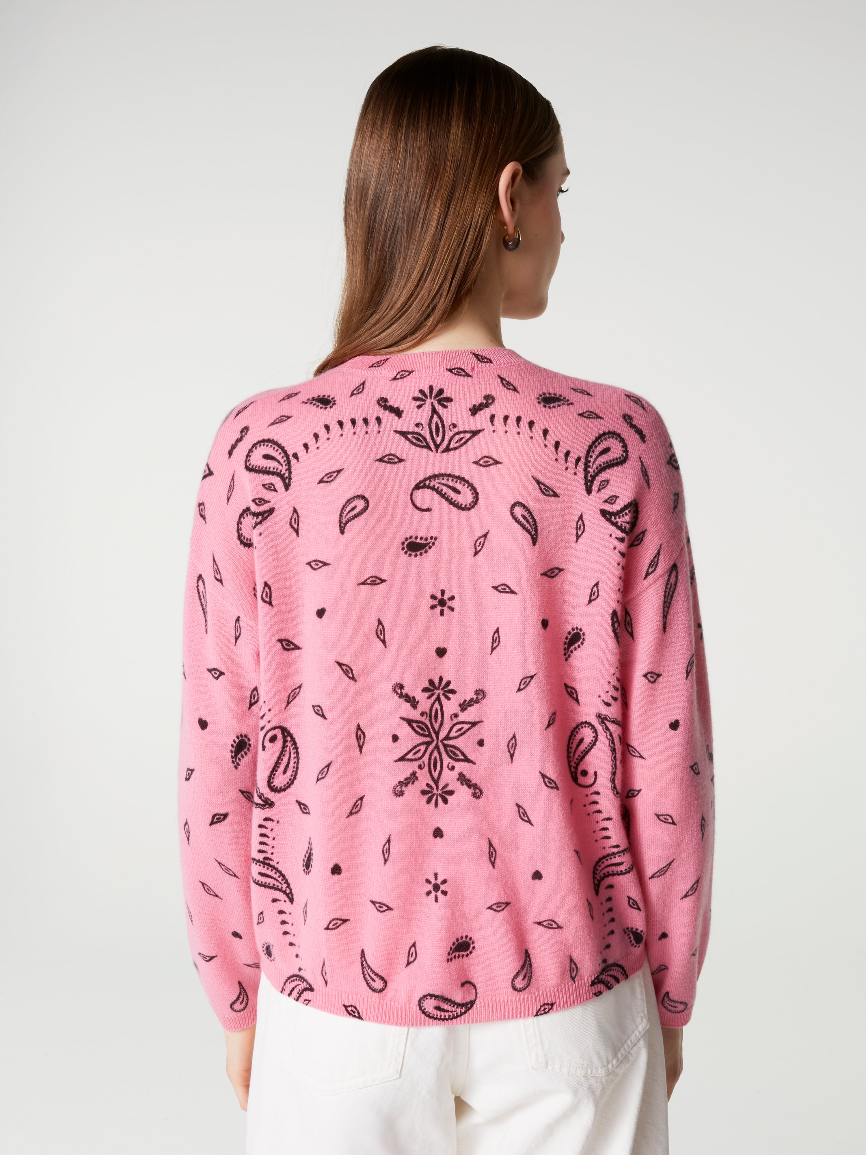 absolut-ariane-print-damen-kaschmirpullover-rundhals-bandana-print-pink image 4