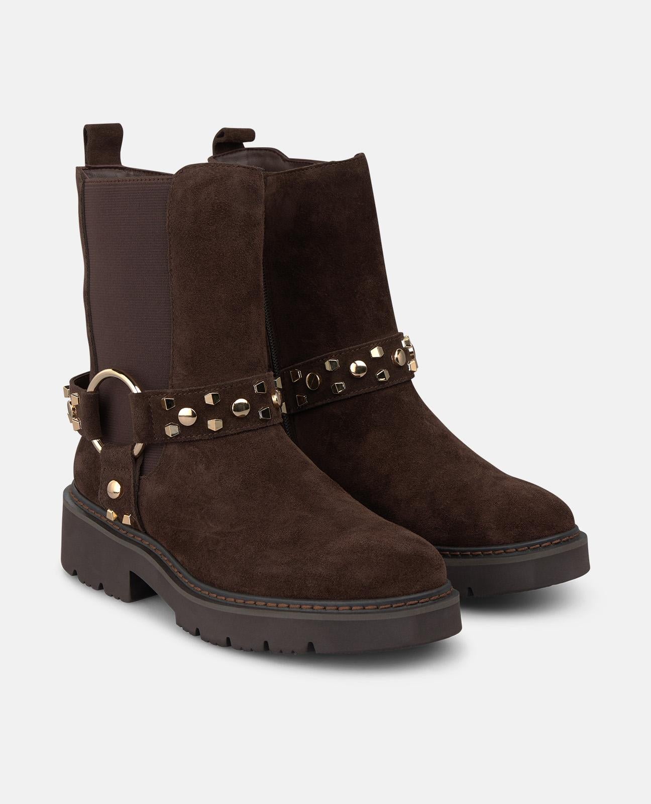 alma-en-pena-63942-chelsea-boots-wildleder-braun-4-cm image 2
