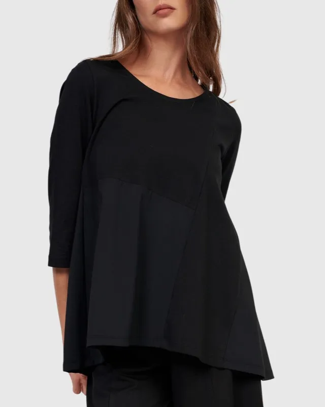 alembika-tekbika-selva-swing-top-black-swing-shirt image 1