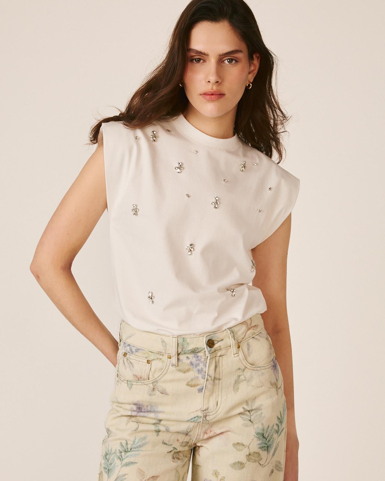 alma-en-pena-joya-t-shirt-wei-kurzarm-rundhals-schmuck-details image 2