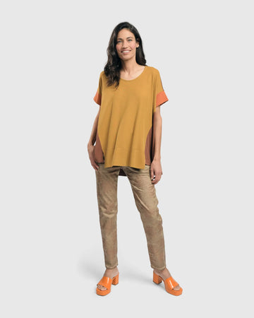alembika-floral-iconic-stretch-jeans-damen-gold-wash image 5