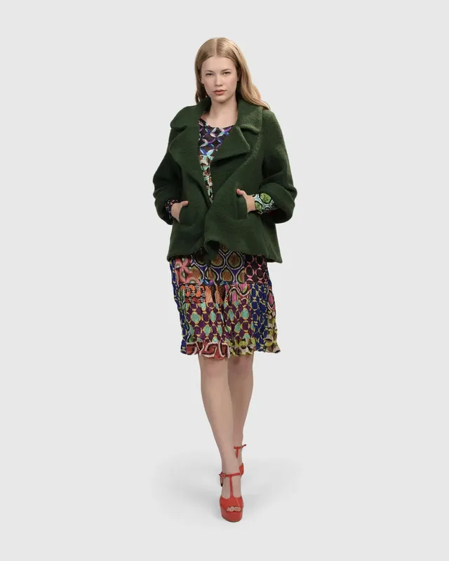 alembika-made-in-the-jade-strickjacke-swing-peacoat-hunter image 1