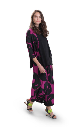 alembika-art-print-cardigan-violet-sj412v-damen-strickjacke image 3